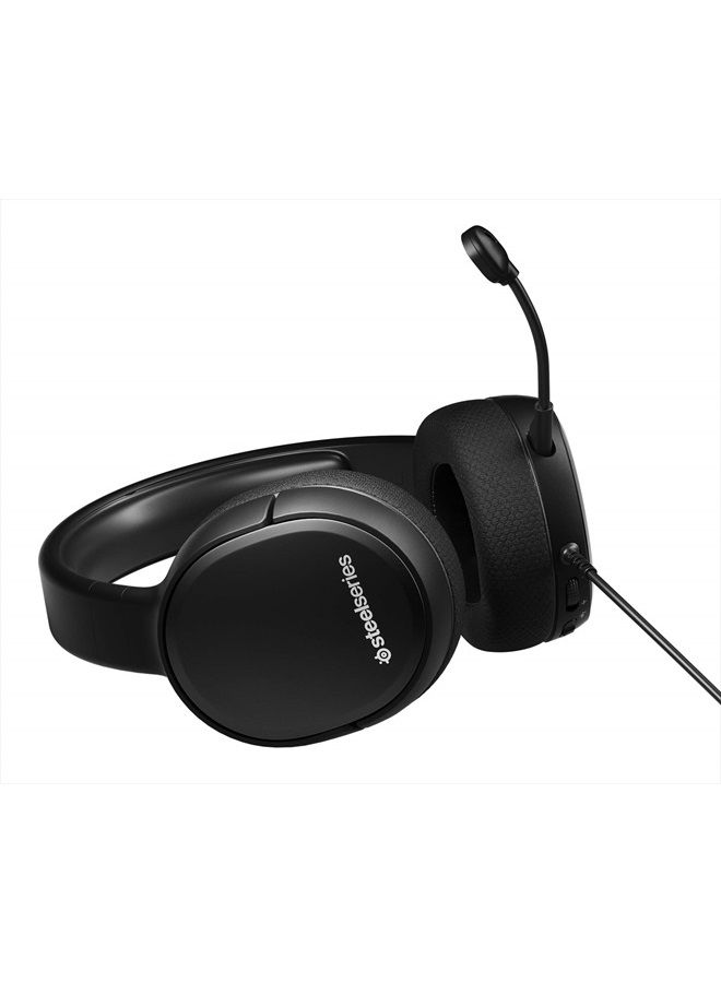Arctis 1 Wired Gaming Headset – Detachable ClearCast Microphone – Lightweight Steel-Reinforced Headband – For Xbox, PC, PS5, PS4, Nintendo Switch, Mobile