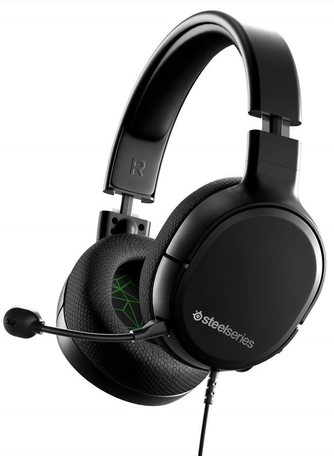 Arctis 1 Wired Gaming Headset – Detachable ClearCast Microphone – Lightweight Steel-Reinforced Headband – For Xbox, PC, PS5, PS4, Nintendo Switch, Mobile