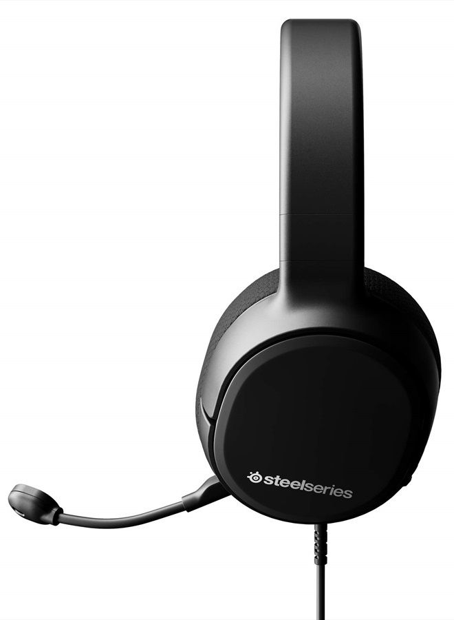 Arctis 1 Wired Gaming Headset – Detachable ClearCast Microphone – Lightweight Steel-Reinforced Headband – For Xbox, PC, PS5, PS4, Nintendo Switch, Mobile