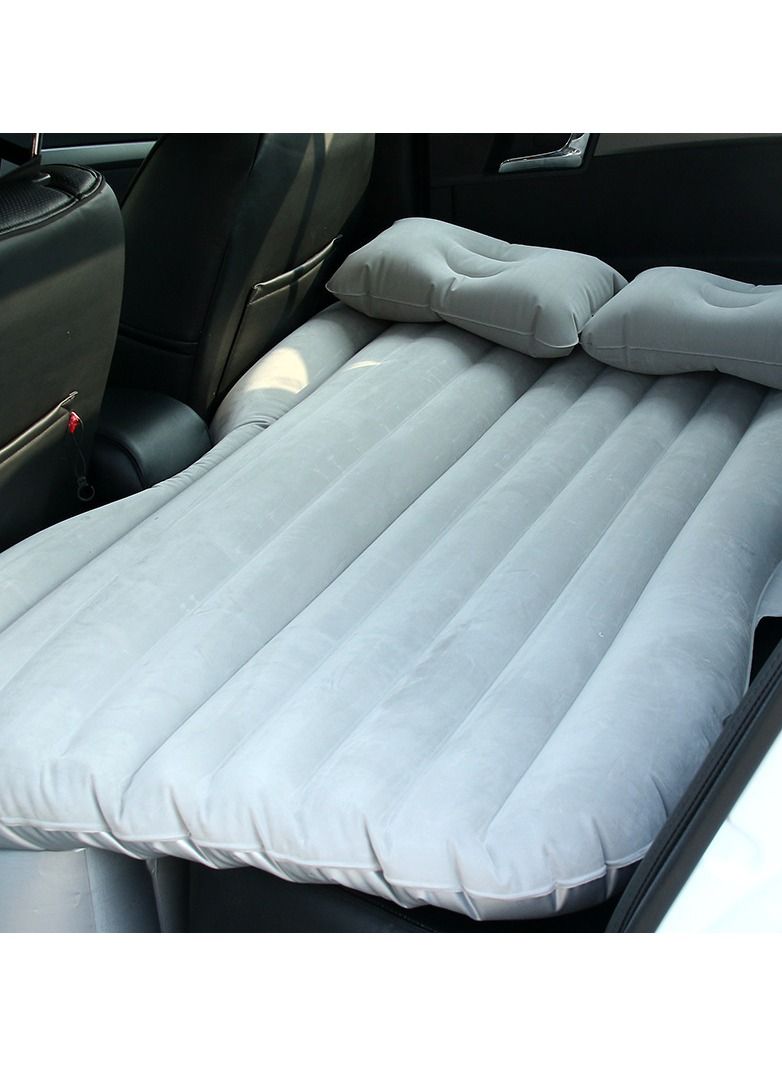 Inflatable travel mattress with pillow., multifunctional camping bed and sofa, car back seat.