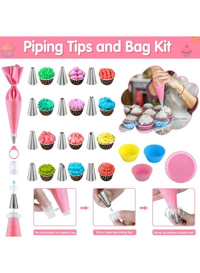 Kids Baking And Cooking Set For Girls 54Pcs Chef Costume Set With Kids Apron Chef Hat All Real Cooking Tools And Baking Supplies Kitchen Utensils And Recipes For Child Junior Chefs 3+