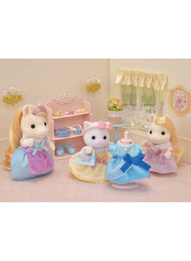 Princess Dress Up Set Dollhouse Playset With Figure And Accessories