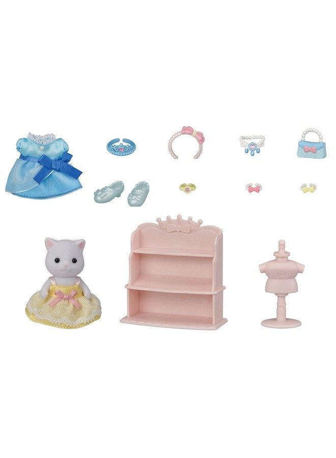 Princess Dress Up Set Dollhouse Playset With Figure And Accessories