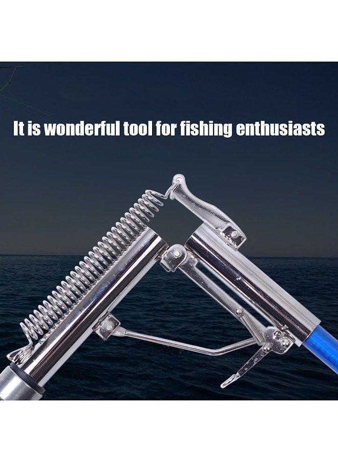 2.4M Automatic Fishing Rod Stainless Steel Cashing Rod Without Reel Sea River Lake Lightweight Portable