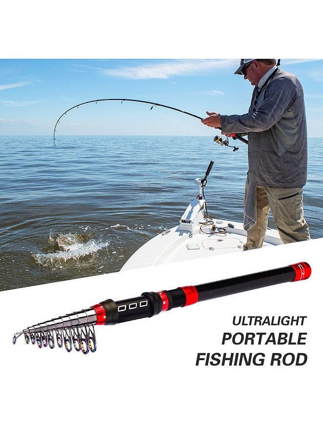 3.6 Meters Portable Fishing Rod Ultralight Fishing Pole Ceremic Guide Ring Fishing Rod Telescopic Carbon Fiber Fishing Pole