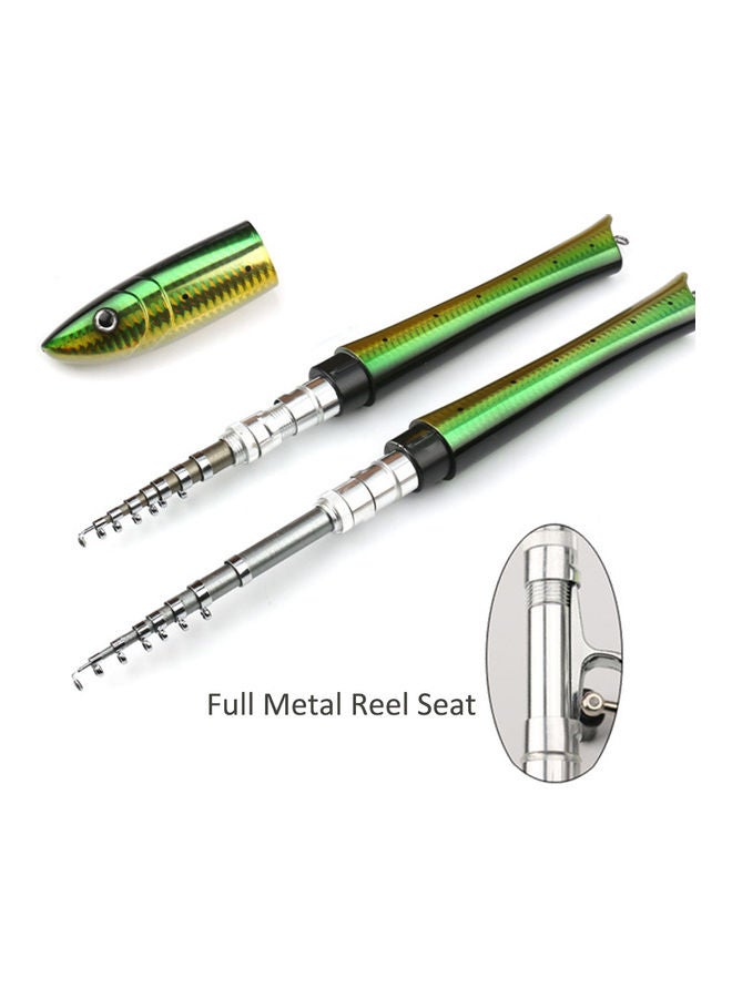 Portable Pen Fishing Rod Mini Pocket Rod with Spinning Kit  1.4m 28*5*15cm