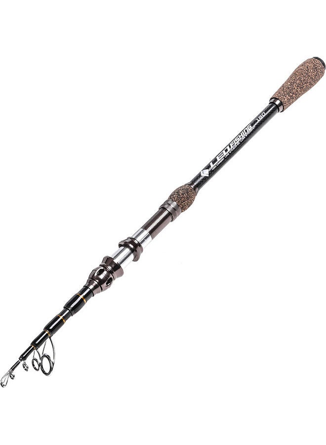 1.8m Telescopic Carbon Fishing Rod Ultralight Travel Sea Fishing Rod Pole with Cork Handle 53*4*9cm