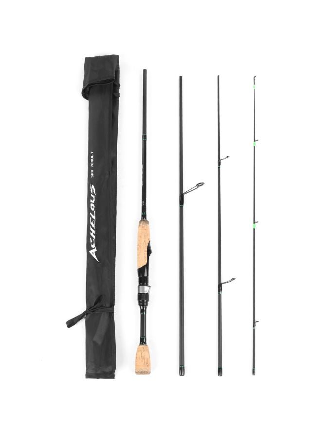 Portable Travel Spinning Fishing Rod With 4-Piece Fishing Pole