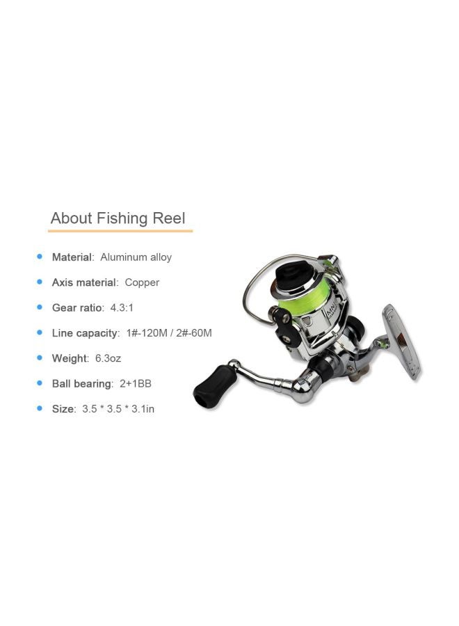 Pocket Collapsible Fishing Rod With Reel Set