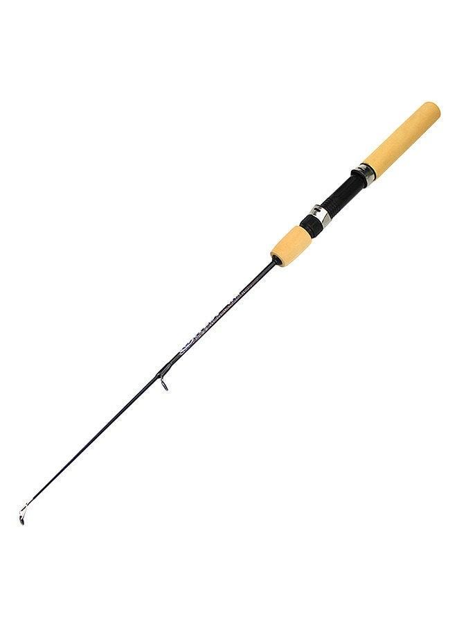 Winter Shrimp Fishing Rod Mini Ice Fishing Rod Metal Carbon Fishing Rod Anti Slip Wood Color Handle 60cm