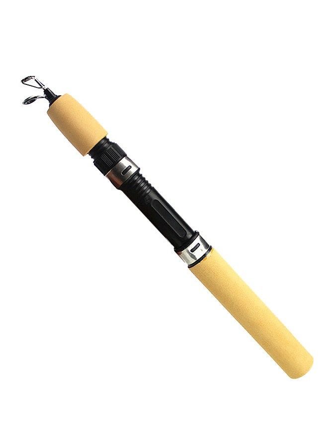 Winter Shrimp Fishing Rod Mini Ice Fishing Rod Metal Carbon Fishing Rod Anti Slip Wood Color Handle 60cm