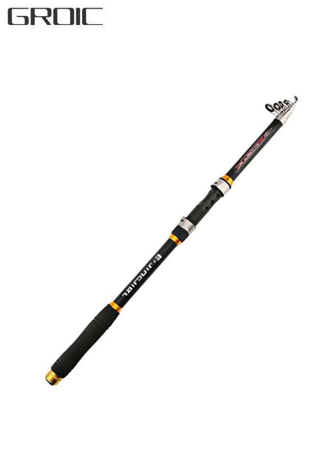 2.4M Fishing Rods Sea Rods Telescopic Fishing Pole Durable Lightweight Sensitive 24T Carbon Fiber Ultralight Travel Saltwater Freshwater Bass Salmon Trout Fishing