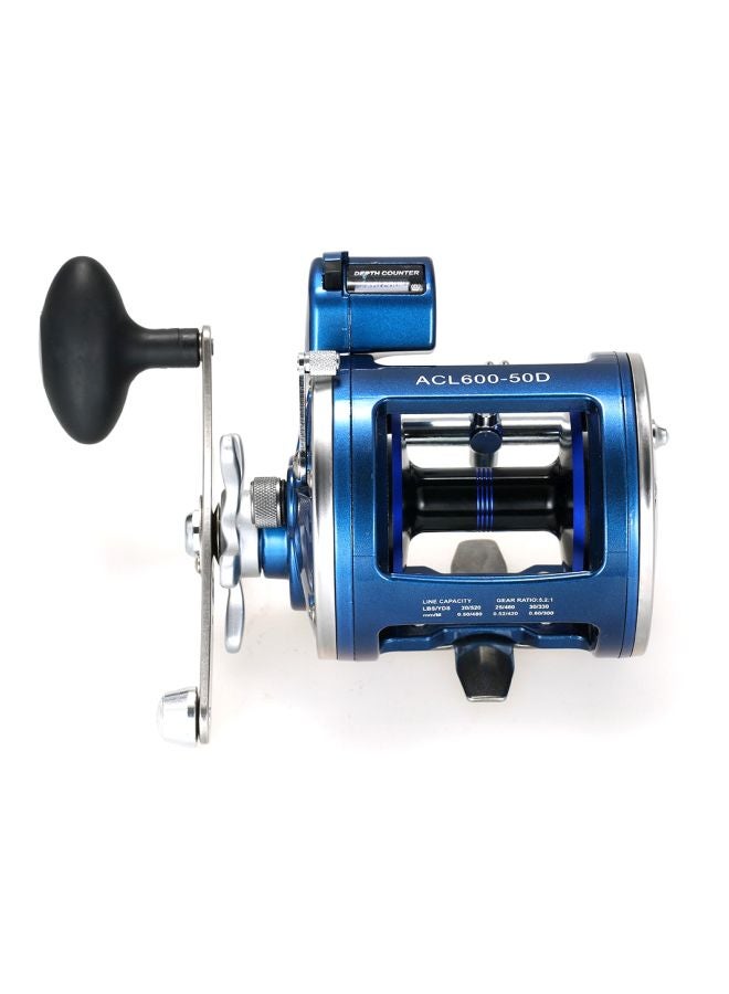 Ball Bearings Fishing Reel With Line Counter Alarm Bell Drum