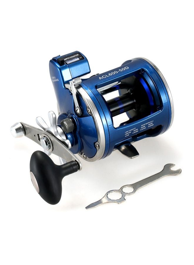 Ball Bearings Fishing Reel With Line Counter Alarm Bell Drum