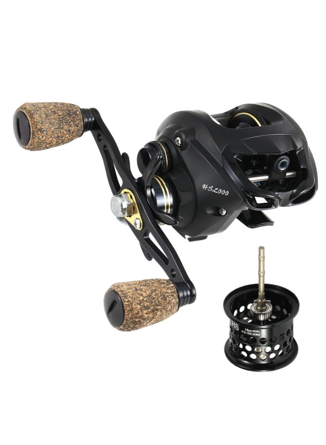 Bearings Baitcasting Fishing Reel With Deep Shallow Spool 0.318kg