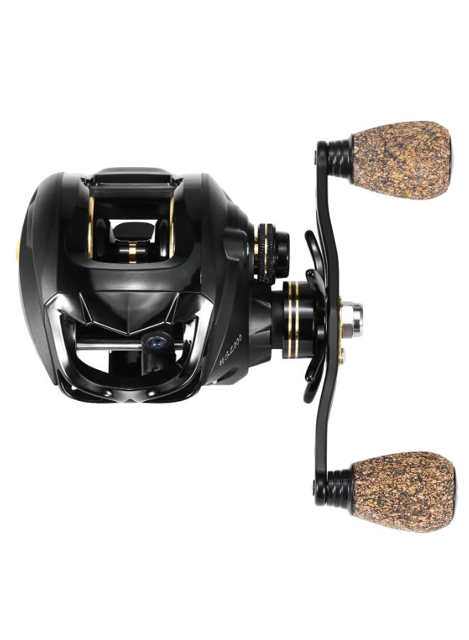 Bearings Baitcasting Fishing Reel With Deep Shallow Spool 0.313kg