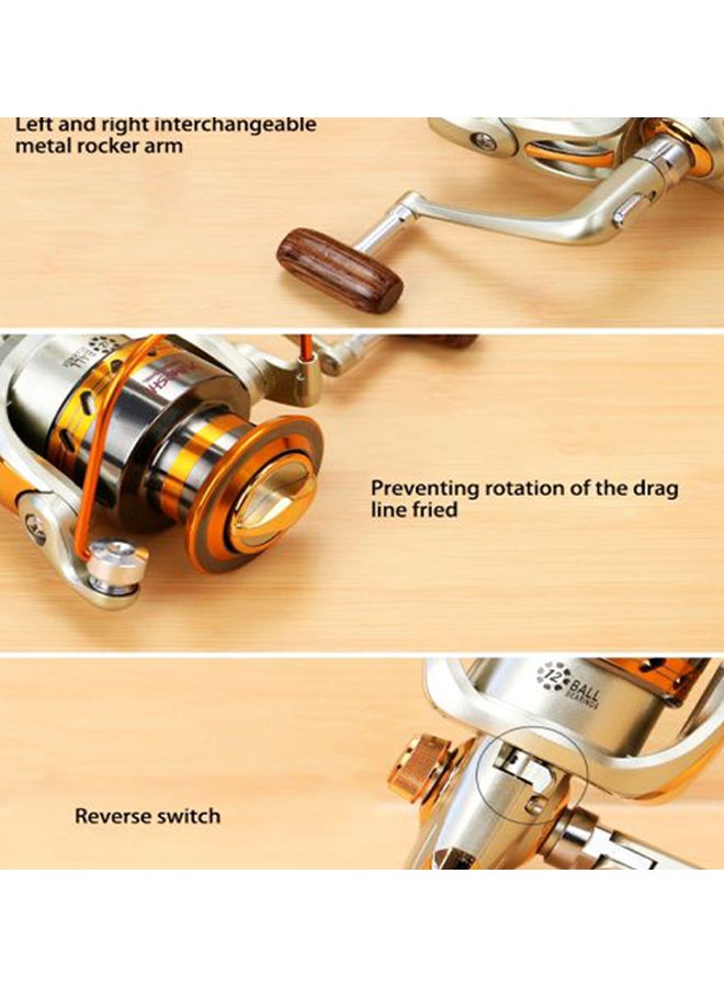 Ball Bearings Fishing Reel With Handle Wheel 17x12x12cm