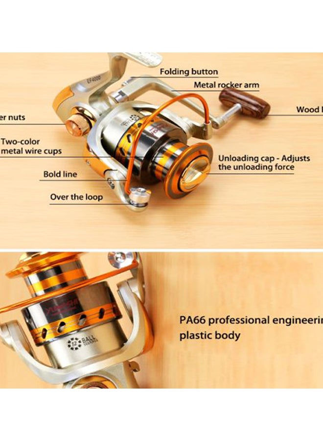 Ball Bearings Fishing Reel With Handle Wheel 17x12x12cm