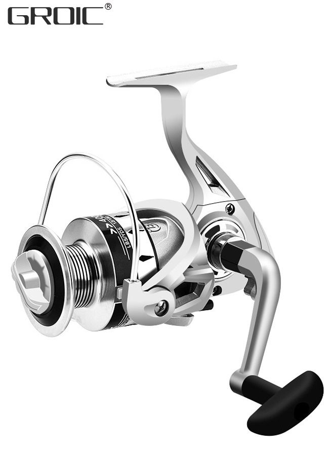 Fishing Reel, Ultra Smooth Powerful Fish Spinning Wheel, Aluminium Alloy Fishing Reels with 16LBs Drag Max, Balanced and Lightweight, Perfect for Freshwater or Saltwater Fishing