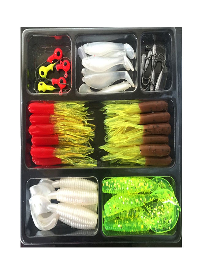 35-Piece Worm Fishing Lures
