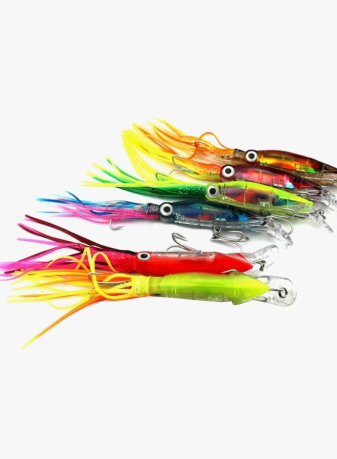 6-Piece Artificial Fishing Lure Octopus Bait With Beard