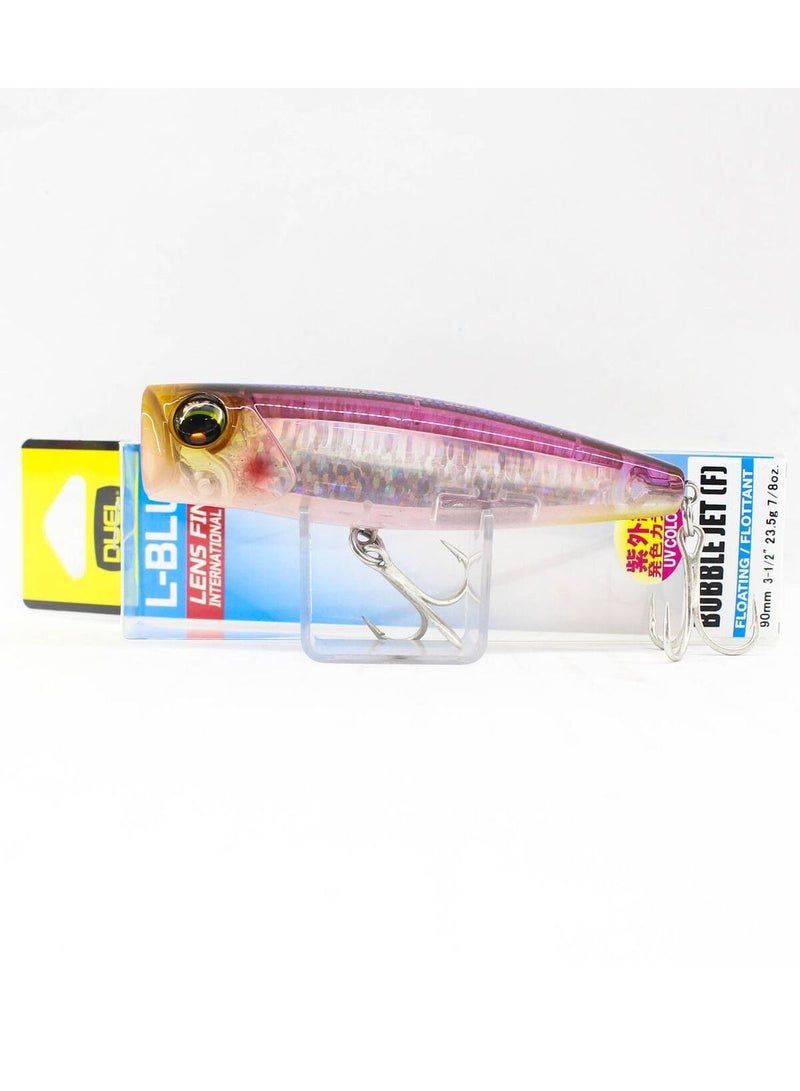 Duel L-Blue Bubble Jet 120mm Floating Popper