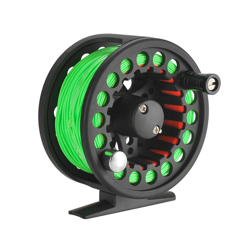 2+1BB Large Arbor Lightweight CNC Machined Aluminum Alloy Fly Fishing Reel 8.7cm