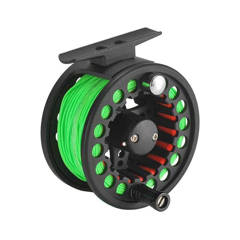 2+1BB Large Arbor Lightweight CNC Machined Aluminum Alloy Fly Fishing Reel 8.7cm