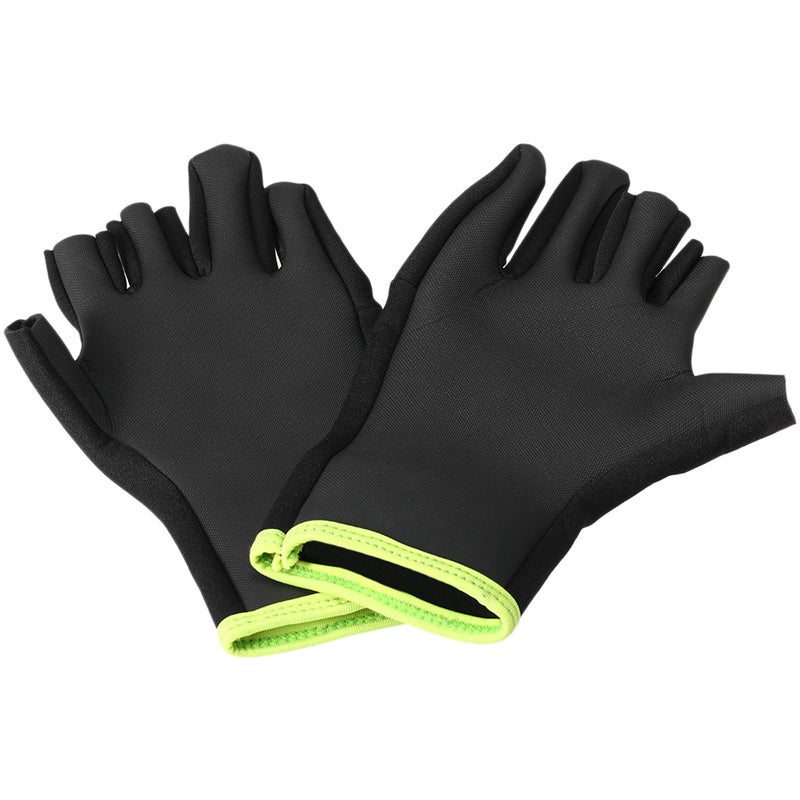 3-Fingerless Anti-Slip Water Resistant Outdoor Neoprene Fishing Gloves For Men 22cm