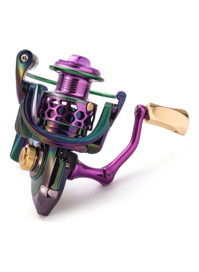 Fishing Spinning Reel With Interchangeable Metal Tackle Bait Casting 12.90x8.60x12.90cm