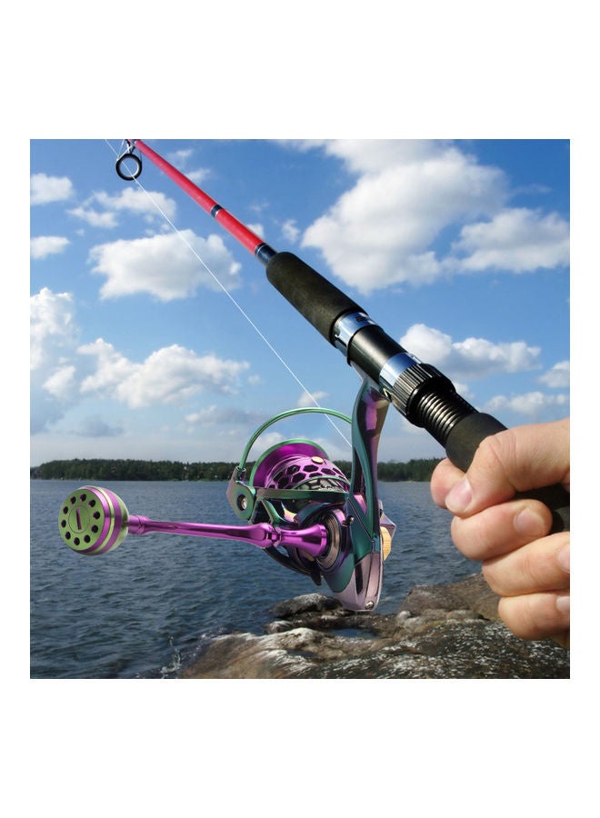 Fishing Spinning Reel With Interchangeable Metal Tackle Bait Casting 12.90x8.60x12.90cm