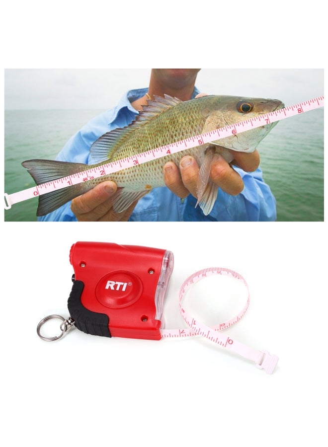 Portable Fishing Ruler Tape Measure with Light