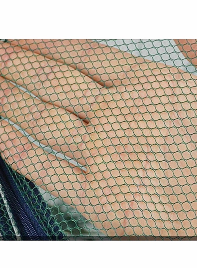 Holes Automatic Fishing Net Shrimp Cage Nylon Foldable Crab Fish Trap Cast Fishing Net Automatic Retractable Fishing Shrimp Net Large Zipper Crab Fish Trap(12 Holes)