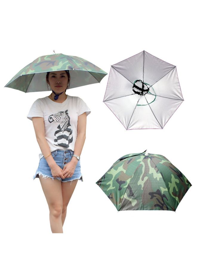 Portable Folding Fishing Umbrella Hat Cap