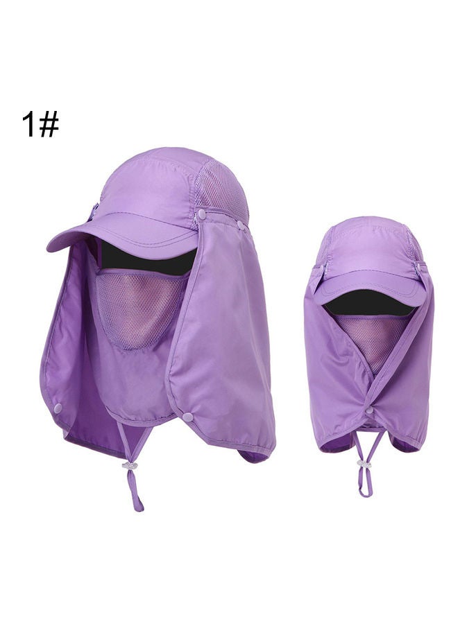 Unisex Waterproof UV Protection Breathable Baseball Hat Cap With Face Neck Flap 20 x 10 x 20cm