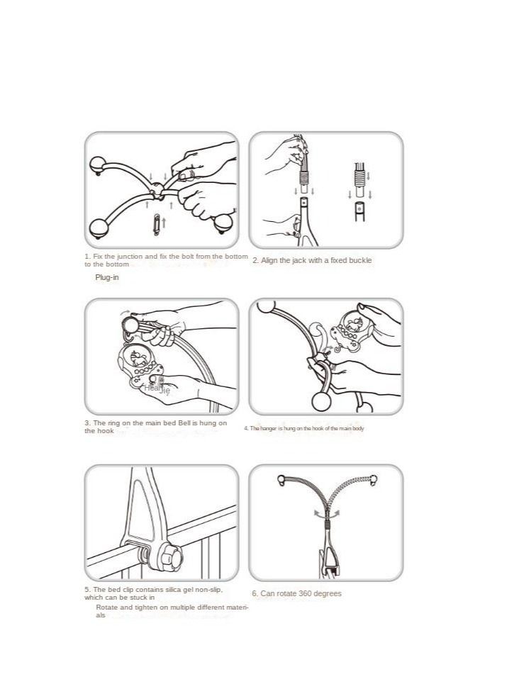 Baby Musical Crib Mobile With Night Lights And Rotation Rattles Comfort Toys For Newborn Infant Boys Girls Toddles (Red)