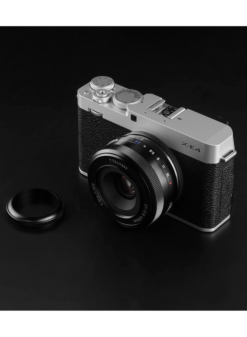 TTArtisan 27mm F2.8 Auto Focus APSC Camera Lens Metal Light Weight Portable Camera Lens Support Eyes Tracking for Fuji X Mount Black