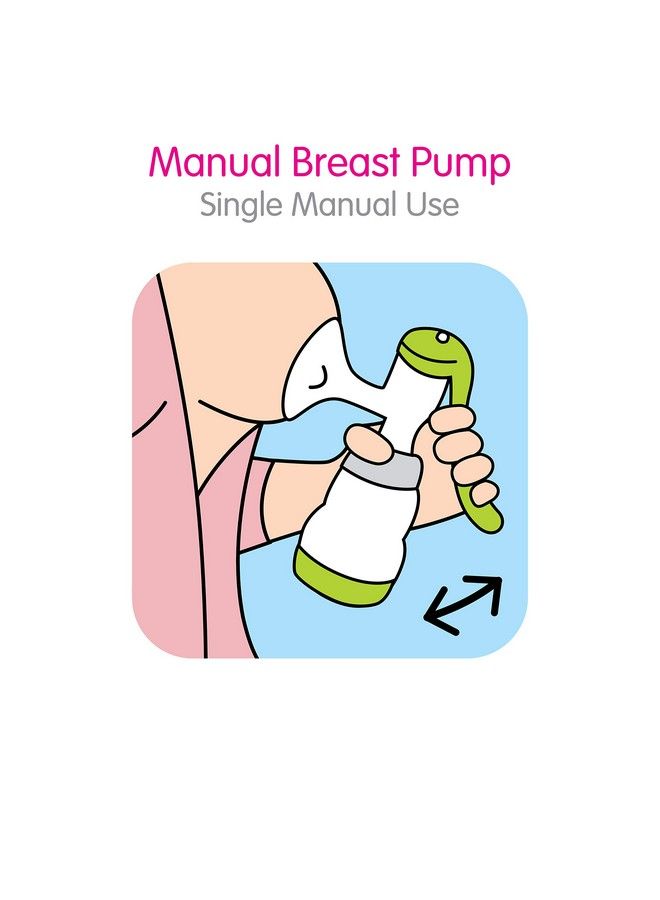 Manual Breast Pump Portable Breast Pump With Easy Start Anticolic Baby Bottle Includes 2 Bottle Nipples 1Count Green One Size