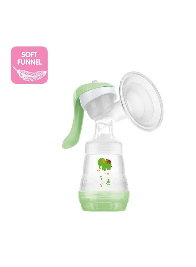 Manual Breast Pump Portable Breast Pump With Easy Start Anticolic Baby Bottle Includes 2 Bottle Nipples 1Count Green One Size