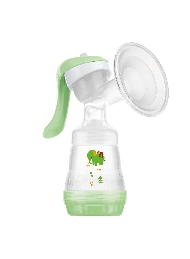 Manual Breast Pump Portable Breast Pump With Easy Start Anticolic Baby Bottle Includes 2 Bottle Nipples 1Count Green One Size