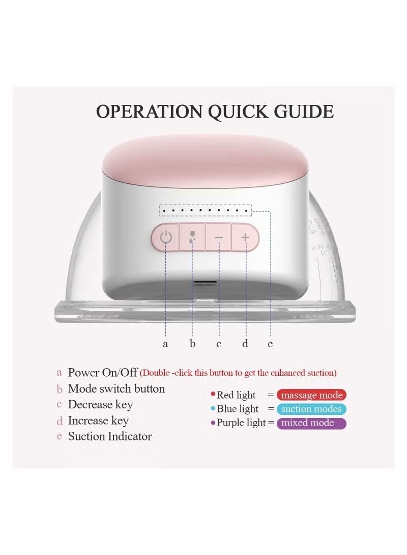 Wearable Breast Pump Hands Free, Pain Free Portable Electric Breastfeeding Pump with 3 Mode & 10 Levels, Rechargeable Milk Pump for Travel & Home