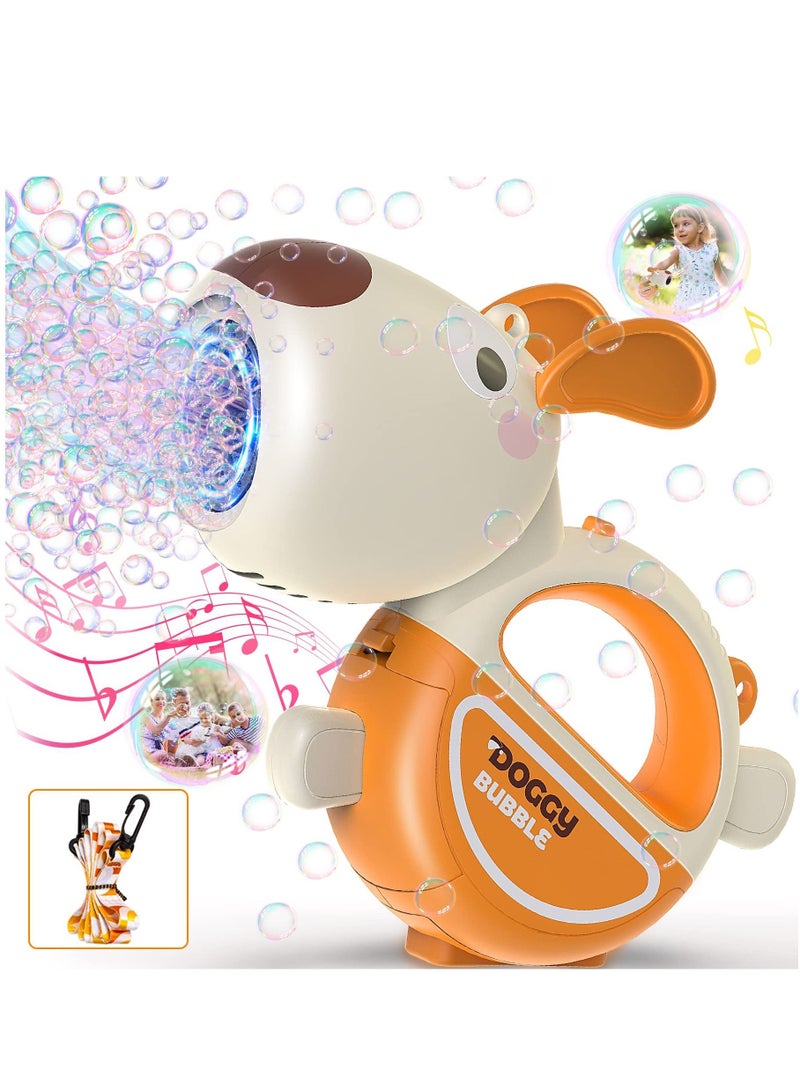 SYOSI Bubble Gun Blaster, Bubble Machine Gun Toys for Toddlers, Outdoor Bubble Gun with Music Lights for Kids, Adults Bubble Makers, Bubble Blaster Gun Bubble Blower Toy for Boys and Girls