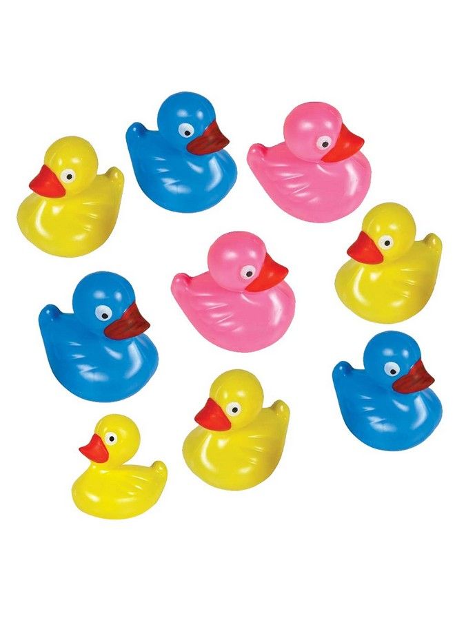 Floating Plastic Duck Toys Pack Of 12 Durable Duckie Bath Tub Water Toys For Kids Carnival Theme Party Supplies Birthday Party Favors And Goodie Bag Fillers