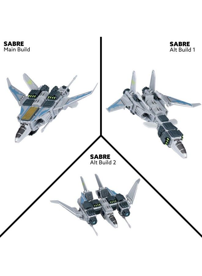 Snap Ships Sabre Xf23 Interceptor Construction Toy For Custom Building And Battle Play Ages 8+