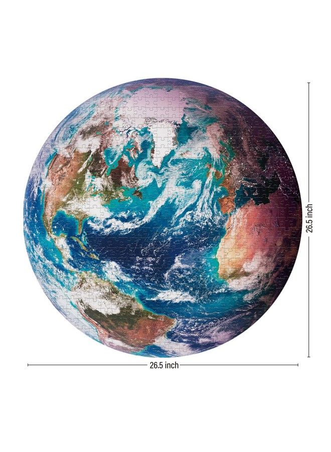 1000 Piece Puzzle For Adults Space Earth Jigsaw Puzzles 1000 Pieces Telescope Planet Closeup Round Puzzle High Resolution Matte Finish No Dust Space Puzzle