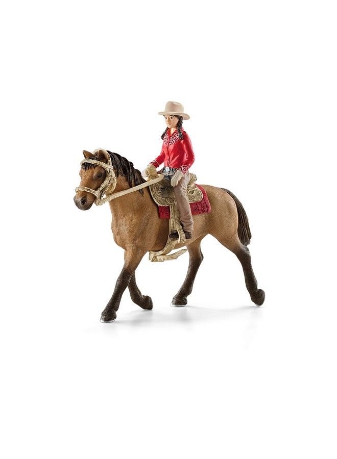 Horse Club Western Rodeo Horse Toys For Girls And Boys Western Rider With Horse Figurine Ages 5+
