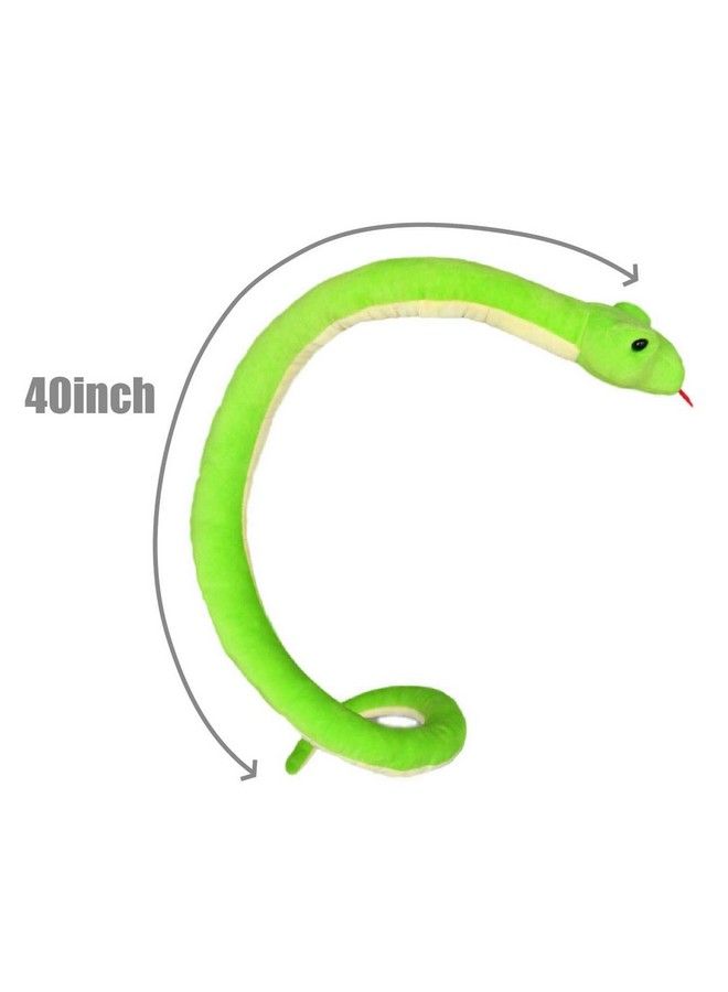 Lifelike Green Snake Stuffed Animal Plush Toy (Coiling)