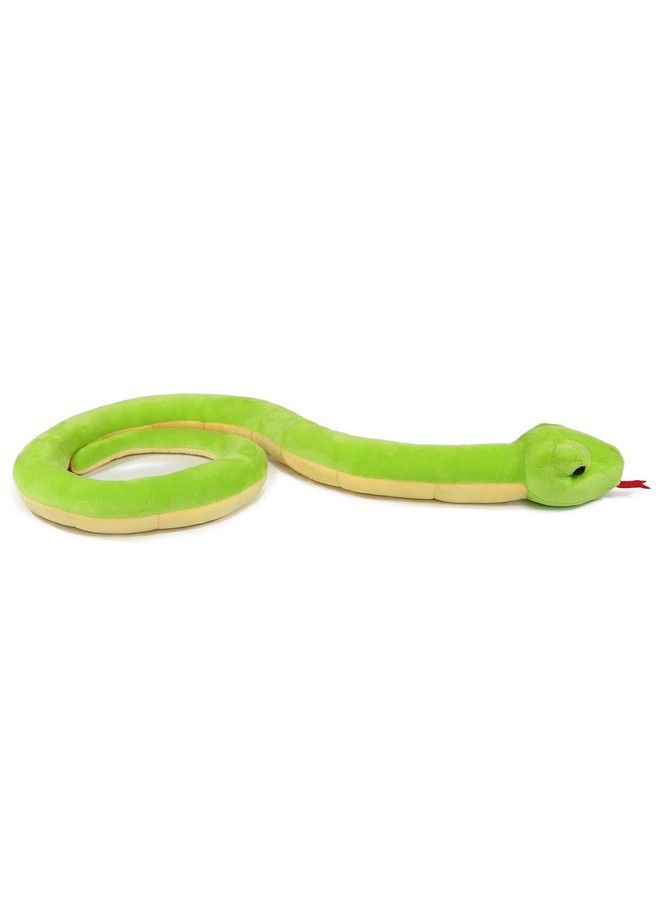 Lifelike Green Snake Stuffed Animal Plush Toy (Coiling)