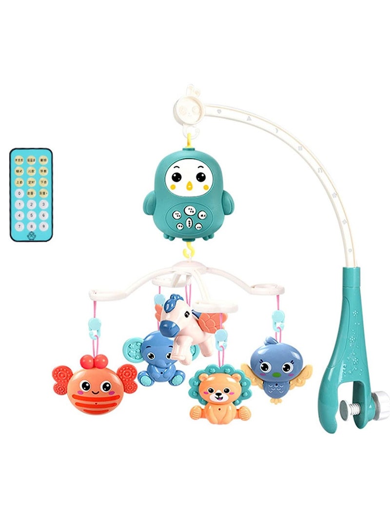 Baby Musical Crib Mobile Toy Baby Mobile for Crib Crib Mobile with Music Newborn Stroller Toys Hanging Baby Rattle Toys Sensory Toys Baby Bed Crib Travel Car Seat Toy Infant Toys