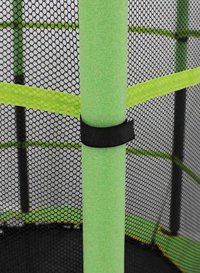 5.5ft Child Trampolines For Kids With Enclosures Round Trampoline Outdoor With Safety Net 140x140x160cm